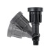 GloboStar® GARDENINI 61544 Καρφωτό Φωτιστικό Σποτ Κήπου LED 5W 550lm 38° DC 24V IP68 Υψηλής Αντοχής ABS IK06 Φ5.5 x Υ13.5cm - Πράσινο 550nm Dimmable - Μαύρο - Bridgelux Chip - 3 Years Warranty