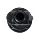 GloboStar® GARDENINI 61544 Καρφωτό Φωτιστικό Σποτ Κήπου LED 5W 550lm 38° DC 24V IP68 Υψηλής Αντοχής ABS IK06 Φ5.5 x Υ13.5cm - Πράσινο 550nm Dimmable - Μαύρο - Bridgelux Chip - 3 Years Warranty
