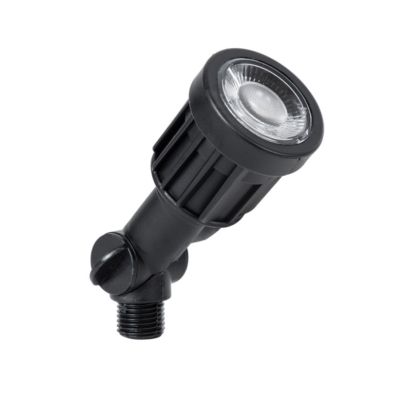 GloboStar® GARDENINI 61545 Καρφωτό Φωτιστικό Σποτ Κήπου LED 5W 550lm 38° DC 24V IP68 Υψηλής Αντοχής ABS IK06 Φ5.5 x Υ13.5cm - Μπλε 450nm Dimmable - Μαύρο - Bridgelux Chip - 3 Years Warranty