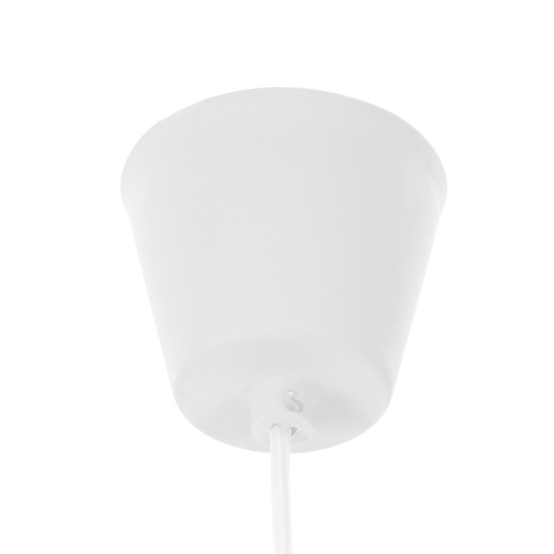 GLOBOSTAR® CABLITO 61550 Μοντέρνο Κρεμαστό Φωτιστικό Οροφής με Ντουί 1 x E27 AC 220-240V IP20 - Λευκό - Μ4 x Π4 x Υ110cm