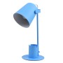 GLOBOSTAR® PENCASE 61568 Μοντέρνο Επιτραπέζιο Φωτιστικό Πορτατίφ με Ντουί 1 x E27 AC 220-240V IP20 - Μπλε - Μ12 x Π15 x Υ38cm