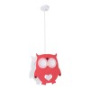 GloboStar® OWL 61576 Παιδικό Κρεμαστό Φωτιστικό Φιγούρα Μονόφωτο 1 x E27 IP20 Πολύχρωμο Πλαστικό - Μ29.5 x Π15.5 x Υ30.5cm