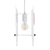 GloboStar® OWL 61576 Παιδικό Κρεμαστό Φωτιστικό Φιγούρα Μονόφωτο 1 x E27 IP20 Πολύχρωμο Πλαστικό - Μ29.5 x Π15.5 x Υ30.5cm