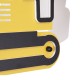 GloboStar® EXCAVATOR 61579 Παιδικό Κρεμαστό Φωτιστικό Φιγούρα Μονόφωτο 1 x E27 IP20 Κίτρινο & Μαύρο Πλαστικό - Μ45 x Π15.5 x Υ27cm