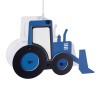 GloboStar® TRACTOR 61580 Παιδικό Κρεμαστό Φωτιστικό Φιγούρα Μονόφωτο 1 x E27 IP20 Μπλε, Μαύρο & Λευκό Πλαστικό - Μ40 x Π15.5 x Υ26.5cm
