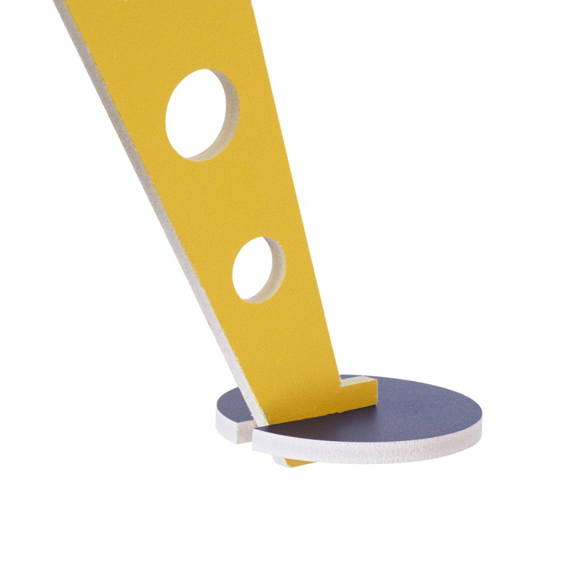 GloboStar® UFO 61581 Παιδικό Κρεμαστό Φωτιστικό Φιγούρα Μονόφωτο 1 x E27 IP20 Κίτρινο, Μπλε & Λευκό Πλαστικό - Μ58 x Π58 x Υ24cm