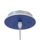 GloboStar® UFO 61581 Παιδικό Κρεμαστό Φωτιστικό Φιγούρα Μονόφωτο 1 x E27 IP20 Κίτρινο, Μπλε & Λευκό Πλαστικό - Μ58 x Π58 x Υ24cm