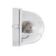 GLOBOSTAR® BOATLIGHT 61582 Φωτιστικό Καραβοχελώνα Τοίχου - Απλίκα με Ντουί 1 x E27 120° AC 220-240V Αδιάβροχο IP65 -  Λευκό Ματ - Μ21 x Π10.4 x Υ9cm