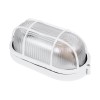 GLOBOSTAR® BOATLIGHT 61582 Φωτιστικό Καραβοχελώνα Τοίχου - Απλίκα με Ντουί 1 x E27 120° AC 220-240V Αδιάβροχο IP65 -  Λευκό Ματ - Μ21 x Π10.4 x Υ9cm