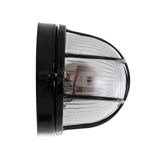 GLOBOSTAR® BOATLIGHT 61583 Vintage Φωτιστικό Καραβοχελώνα Τοίχου - Απλίκα με Ντουί 1 x E27 AC 220-240V Αδιάβροχο IP65 - Μαύρο Ματ - Μ21 x Π10.4 x Υ9cm GLOBOSTAR® BOATLIGHT 61583 Φωτιστικό Καραβοχελώνα Τοίχου - Απλίκα με Ντουί 1 x E27 120° AC 220-240V Αδιάβροχο IP65 - Μαύρο Ματ - Μ21 x Π10.4 x Υ9cm