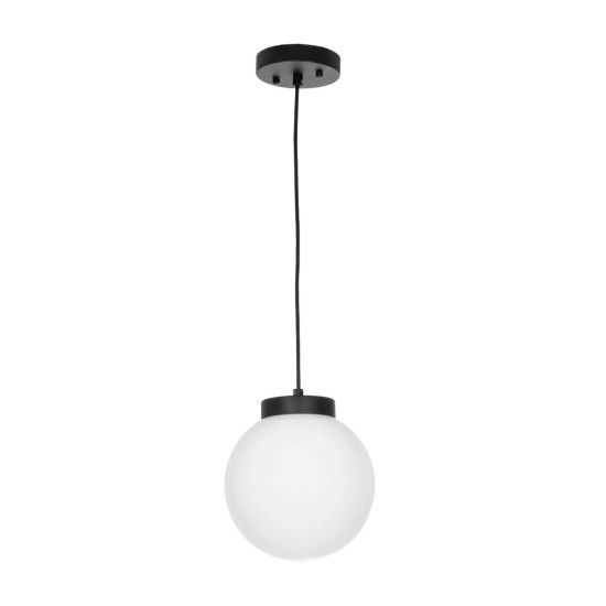 GLOBOSTAR® AGROS 61591 Μοντέρνο Κρεμαστό Φωτιστικό Οροφής με Ντουί 1 x E27 AC 220-240V IP65 - Λευκό & Μάυρο - Μ20 x Π20 x Υ22cm GLOBOSTAR® AGROS 61591 Κρεμαστό Φωτιστικό Οροφής Κήπου με Ντουί 1 x E27 AC 220-240V Αδιάβροχο IP65 - Λευκό & Μάυρο - Μ20 x Π20 x Υ22cm