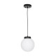 GLOBOSTAR® AGROS 61591 Μοντέρνο Κρεμαστό Φωτιστικό Οροφής με Ντουί 1 x E27 AC 220-240V IP65 - Λευκό & Μάυρο - Μ20 x Π20 x Υ22cm GLOBOSTAR® AGROS 61591 Κρεμαστό Φωτιστικό Οροφής Κήπου με Ντουί 1 x E27 AC 220-240V Αδιάβροχο IP65 - Λευκό & Μάυρο - Μ20 x Π20 x Υ22cm