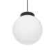 GLOBOSTAR® AGROS 61591 Μοντέρνο Κρεμαστό Φωτιστικό Οροφής με Ντουί 1 x E27 AC 220-240V IP65 - Λευκό & Μάυρο - Μ20 x Π20 x Υ22cm GLOBOSTAR® AGROS 61591 Κρεμαστό Φωτιστικό Οροφής Κήπου με Ντουί 1 x E27 AC 220-240V Αδιάβροχο IP65 - Λευκό & Μάυρο - Μ20 x Π20 x Υ22cm