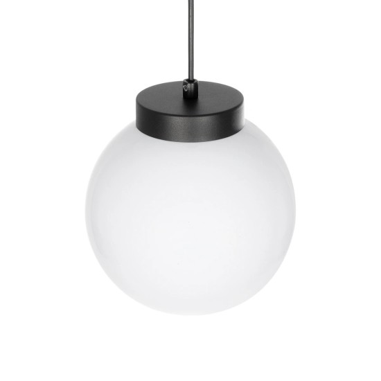 GLOBOSTAR® AGROS 61591 Μοντέρνο Κρεμαστό Φωτιστικό Οροφής με Ντουί 1 x E27 AC 220-240V IP65 - Λευκό & Μάυρο - Μ20 x Π20 x Υ22cm GLOBOSTAR® AGROS 61591 Κρεμαστό Φωτιστικό Οροφής Κήπου με Ντουί 1 x E27 AC 220-240V Αδιάβροχο IP65 - Λευκό & Μάυρο - Μ20 x Π20 x Υ22cm