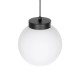 GLOBOSTAR® AGROS 61591 Μοντέρνο Κρεμαστό Φωτιστικό Οροφής με Ντουί 1 x E27 AC 220-240V IP65 - Λευκό & Μάυρο - Μ20 x Π20 x Υ22cm GLOBOSTAR® AGROS 61591 Κρεμαστό Φωτιστικό Οροφής Κήπου με Ντουί 1 x E27 AC 220-240V Αδιάβροχο IP65 - Λευκό & Μάυρο - Μ20 x Π20 x Υ22cm