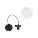GLOBOSTAR® AGROS 61591 Μοντέρνο Κρεμαστό Φωτιστικό Οροφής με Ντουί 1 x E27 AC 220-240V IP65 - Λευκό & Μάυρο - Μ20 x Π20 x Υ22cm GLOBOSTAR® AGROS 61591 Κρεμαστό Φωτιστικό Οροφής Κήπου με Ντουί 1 x E27 AC 220-240V Αδιάβροχο IP65 - Λευκό & Μάυρο - Μ20 x Π20 x Υ22cm