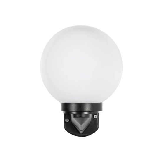GLOBOSTAR® AGROS 61592 Φωτιστικό Τοίχου - Απλίκα Κήπου με Ντουί 1 x E27 AC 220-240V Αδιάβροχο IP65 - Λευκό & Μάυρο - Μ20 x Π20 x Υ30cm