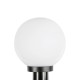 GLOBOSTAR® AGROS 61593 Φωτιστικό Κήπου / Καρφωτό με Ντουί 1 x E27 AC 220-240V Αδιάβροχο IP65 - Λευκό & Μάυρο - Μ20 x Π20 x Υ54cm