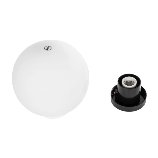 GLOBOSTAR® AGROS 61594 Φωτιστικό Κήπου με Ντουί 1 x E27 AC 220-240V Αδιάβροχο IP65 - Λευκό & Μάυρο - Μ20 x Π20 x Υ22cm GLOBOSTAR® AGROS 61594 Φωτιστικό Κήπου με Ντουί 1 x E27 AC 220-240V Αδιάβροχο IP65 - Λευκό & Μάυρο - Μ20 x Π20 x Υ22cm