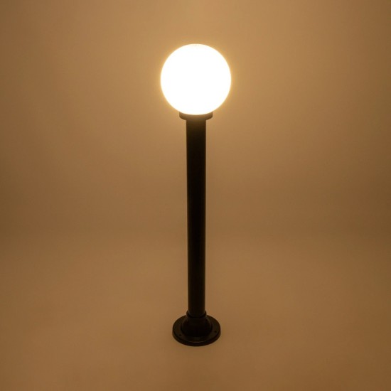 GLOBOSTAR® AGROS 61596 Φωτιστικό Κολωνάκι Κήπου με Ντουί 1 x E27 AC 220-240V Αδιάβροχο IP65 - Λευκό & Μάυρο - Μ20 x Π20 x Υ100cm GLOBOSTAR® AGROS 61596 Φωτιστικό Κολωνάκι Κήπου με Ντουί 1 x E27 AC 220-240V Αδιάβροχο IP65 - Λευκό & Μάυρο - Μ20 x Π20 x Υ100cm