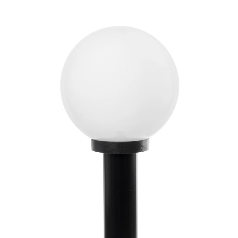 GLOBOSTAR® AGROS 61596 Φωτιστικό Κολωνάκι Κήπου με Ντουί 1 x E27 AC 220-240V Αδιάβροχο IP65 - Λευκό & Μάυρο - Μ20 x Π20 x Υ100cm