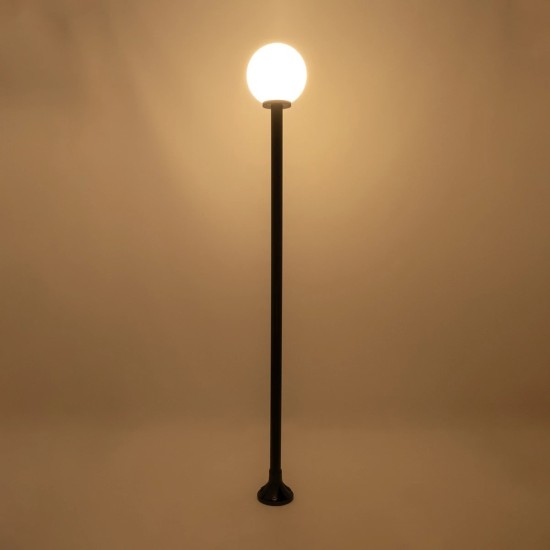 GLOBOSTAR® AGROS 61597 Φωτιστικό Κολωνάκι Κήπου με Ντουί 1 x E27 AC 220-240V Αδιάβροχο IP65 - Λευκό & Μάυρο - Μ30 x Π30 x Υ240cm GLOBOSTAR® AGROS 61597 Φωτιστικό Κολωνάκι Κήπου με Ντουί 1 x E27 AC 220-240V Αδιάβροχο IP65 - Λευκό & Μάυρο - Μ30 x Π30 x Υ240cm
