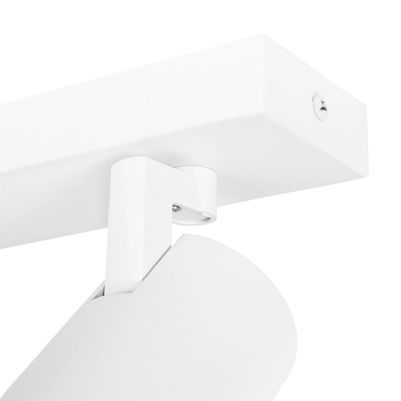 kelvo® SPOTA KLV-101-0139 Μοντέρνο Κινούμενο Φωτιστικό Σποτ Οροφής με Ντουί 3 x GU10 90° AC 220-240V IP20 - Λευκό Ματ - Μ48 x Π6.2 x Υ14cm