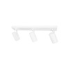 kelvo® SPOTA KLV-101-0139 Μοντέρνο Κινούμενο Φωτιστικό Σποτ Οροφής με Ντουί 3 x GU10 90° AC 220-240V IP20 - Λευκό Ματ - Μ48 x Π6.2 x Υ14cm