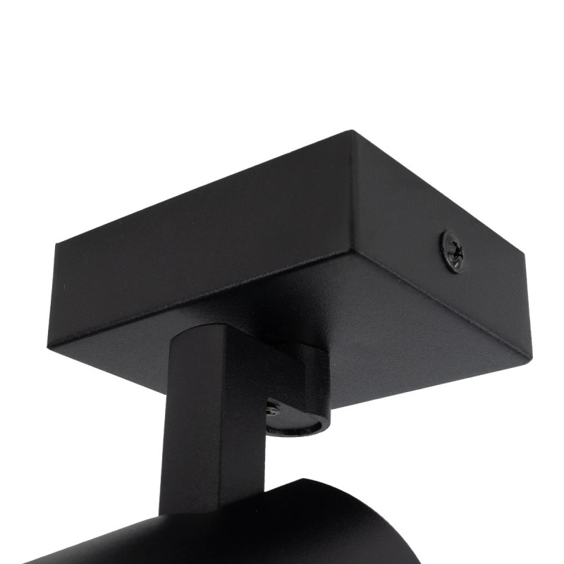 kelvo® SPOTA KLV-101-0134 Μοντέρνο Κινούμενο Φωτιστικό Σποτ Οροφής με Ντουί 1 x GU10 90° AC 220-240V IP20 - Μαύρο Ματ - Μ7 x Π6 x Υ14cm