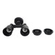 GloboStar® GRASEDO 61616 Βάση Κήπου με 2 Ντουί E27 για Λάμπες Σποτ PAR38 - Αδιάβροχη IP67 - Υψηλής Αντοχής ABS - VDE Certified - Μ40 x Π9.5 x Υ22cm - Μαύρο - 5 Years Warranty