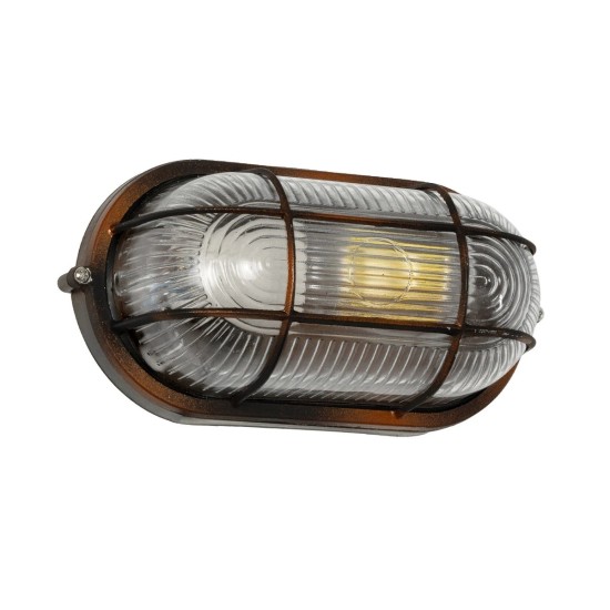 GLOBOSTAR® BOATLIGHT 61622 Vintage Φωτιστικό Καραβοχελώνα Τοίχου - Απλίκα με Ντουί 1 x E27 AC 220-240V Αδιάβροχο IP65 - Χάλκινο Παλαιωμένο Εφέ Σκουριάς Ματ - Μ21 x Π10.4 x Υ9cm GLOBOSTAR® BOATLIGHT 61622 Vintage Φωτιστικό Καραβοχελώνα Τοίχου - Απλίκα με Ντουί 1 x E27 AC 220-240V Αδιάβροχο IP65 - Χάλκινο Παλαιωμένο Εφέ Σκουριάς Ματ - Μ21 x Π10.4 x Υ9cm