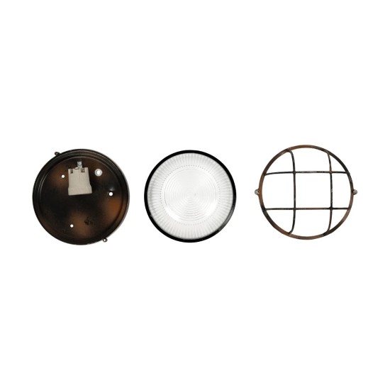 GLOBOSTAR® BOATLIGHT 61623 Vintage Φωτιστικό Καραβοχελώνα Τοίχου & Οροφής με Ντουί 1 x E27 AC 220-240V Αδιάβροχο IP65 - Χάλκινο Παλαιωμένο Εφέ Σκουριάς Ματ - Μ17.5 x Π17.5 x Υ9cm GLOBOSTAR® BOATLIGHT 61623 Vintage Φωτιστικό Καραβοχελώνα Τοίχου & Οροφής με Ντουί 1 x E27 AC 220-240V Αδιάβροχο IP65 - Χάλκινο Παλαιωμένο Εφέ Σκουριάς Ματ - Μ17.5 x Π17.5 x Υ9cm