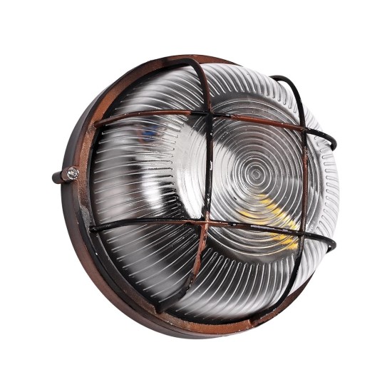 GLOBOSTAR® BOATLIGHT 61623 Vintage Φωτιστικό Καραβοχελώνα Τοίχου & Οροφής με Ντουί 1 x E27 AC 220-240V Αδιάβροχο IP65 - Χάλκινο Παλαιωμένο Εφέ Σκουριάς Ματ - Μ17.5 x Π17.5 x Υ9cm GLOBOSTAR® BOATLIGHT 61623 Vintage Φωτιστικό Καραβοχελώνα Τοίχου & Οροφής με Ντουί 1 x E27 AC 220-240V Αδιάβροχο IP65 - Χάλκινο Παλαιωμένο Εφέ Σκουριάς Ματ - Μ17.5 x Π17.5 x Υ9cm