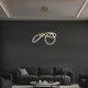 kelvo® GLOW 61657 Μοντέρνο Κρεμαστό Φωτιστικό Οροφής LED 30W 3000lm 360° AC 220-240V IP20 Ρυθμιζόμενο Λευκό CCT με Χειριστήριο από 2700K έως 6000K Dimmable - Lumileds SMD Chip - Χρυσό Πλατίνα & Λευκό Νήμα - Μ40 x Π40 x Υ35cm - 3 Χρόνια Εγγύηση