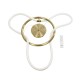 kelvo® GLOW 61658 Μοντέρνο Κρεμαστό Φωτιστικό Οροφής LED 36W 3600lm 360° AC 220-240V IP20 Ρυθμιζόμενο Λευκό CCT με Χειριστήριο από 2700K έως 6000K Dimmable - Lumileds SMD Chip - Χρυσό Πλατίνα & Λευκό Νήμα - Μ60 x Π60 x Υ45cm - 3 Χρόνια Εγγύηση kelvo® GLOW 61658 Μοντέρνο Κρεμαστό Φωτιστικό Οροφής LED 36W 3600lm 360° AC 220-240V IP20 Ρυθμιζόμενο Λευκό CCT με Χειριστήριο από 2700K έως 6000K Dimmable - Lumileds SMD Chip - Χρυσό Πλατίνα & Λευκό Νήμα - Μ60 x Π60 x Υ45cm - 3 Χρόνια Εγγύηση