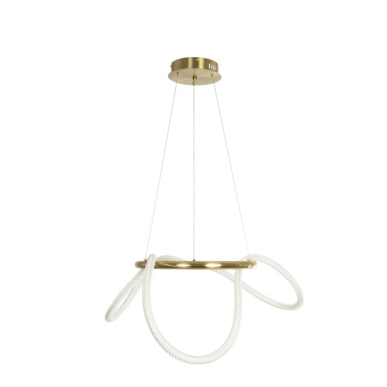kelvo® GLOW 61658 Μοντέρνο Κρεμαστό Φωτιστικό Οροφής LED 36W 3600lm 360° AC 220-240V IP20 Ρυθμιζόμενο Λευκό CCT με Χειριστήριο από 2700K έως 6000K Dimmable - Lumileds SMD Chip - Χρυσό Πλατίνα & Λευκό Νήμα - Μ60 x Π60 x Υ45cm - 3 Χρόνια Εγγύηση kelvo® GLOW 61658 Μοντέρνο Κρεμαστό Φωτιστικό Οροφής LED 36W 3600lm 360° AC 220-240V IP20 Ρυθμιζόμενο Λευκό CCT με Χειριστήριο από 2700K έως 6000K Dimmable - Lumileds SMD Chip - Χρυσό Πλατίνα & Λευκό Νήμα - Μ60 x Π60 x Υ45cm - 3 Χρόνια Εγγύηση