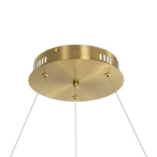kelvo® GLOW 61660 Μοντέρνο Κρεμαστό Φωτιστικό Οροφής LED 69W 6900lm 360° AC 220-240V IP20 Ρυθμιζόμενο Λευκό CCT με Χειριστήριο από 2700K έως 6000K Dimmable - Lumileds SMD Chip - Χρυσό Πλατίνα & Λευκό Νήμα - Μ100 x Π100 x Υ70cm - 3 Χρόνια Εγγύηση kelvo® GLOW 61660 Μοντέρνο Κρεμαστό Φωτιστικό Οροφής LED 69W 6900lm 360° AC 220-240V IP20 Ρυθμιζόμενο Λευκό CCT με Χειριστήριο από 2700K έως 6000K Dimmable - Lumileds SMD Chip - Χρυσό Πλατίνα & Λευκό Νήμα - Μ100 x Π100 x Υ70cm - 3 Χρόνια Εγγύηση