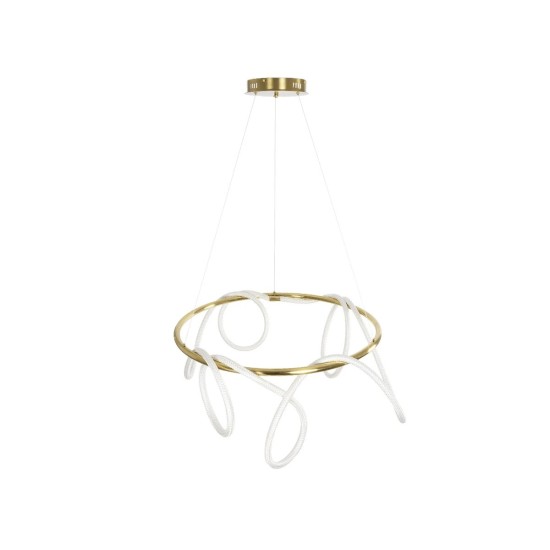kelvo® GLOW 61660 Μοντέρνο Κρεμαστό Φωτιστικό Οροφής LED 69W 6900lm 360° AC 220-240V IP20 Ρυθμιζόμενο Λευκό CCT με Χειριστήριο από 2700K έως 6000K Dimmable - Lumileds SMD Chip - Χρυσό Πλατίνα & Λευκό Νήμα - Μ100 x Π100 x Υ70cm - 3 Χρόνια Εγγύηση kelvo® GLOW 61660 Μοντέρνο Κρεμαστό Φωτιστικό Οροφής LED 69W 6900lm 360° AC 220-240V IP20 Ρυθμιζόμενο Λευκό CCT με Χειριστήριο από 2700K έως 6000K Dimmable - Lumileds SMD Chip - Χρυσό Πλατίνα & Λευκό Νήμα - Μ100 x Π100 x Υ70cm - 3 Χρόνια Εγγύηση