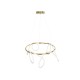 kelvo® GLOW 61660 Μοντέρνο Κρεμαστό Φωτιστικό Οροφής LED 69W 6900lm 360° AC 220-240V IP20 Ρυθμιζόμενο Λευκό CCT με Χειριστήριο από 2700K έως 6000K Dimmable - Lumileds SMD Chip - Χρυσό Πλατίνα & Λευκό Νήμα - Μ100 x Π100 x Υ70cm - 3 Χρόνια Εγγύηση kelvo® GLOW 61660 Μοντέρνο Κρεμαστό Φωτιστικό Οροφής LED 69W 6900lm 360° AC 220-240V IP20 Ρυθμιζόμενο Λευκό CCT με Χειριστήριο από 2700K έως 6000K Dimmable - Lumileds SMD Chip - Χρυσό Πλατίνα & Λευκό Νήμα - Μ100 x Π100 x Υ70cm - 3 Χρόνια Εγγύηση