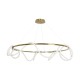 kelvo® GLOW 61661 Μοντέρνο Κρεμαστό Φωτιστικό Οροφής LED 100W 10000lm 360° AC 220-240V IP20 Ρυθμιζόμενο Λευκό CCT με Χειριστήριο από 2700K έως 6000K Dimmable - Lumileds SMD Chip - Χρυσό Πλατίνα & Λευκό Νήμα - Μ150 x Π150 x Υ100cm - 3 Χρόνια Εγγύηση kelvo® GLOW 61661 Μοντέρνο Κρεμαστό Φωτιστικό Οροφής LED 100W 10000lm 360° AC 220-240V IP20 Ρυθμιζόμενο Λευκό CCT με Χειριστήριο από 2700K έως 6000K Dimmable - Lumileds SMD Chip - Χρυσό Πλατίνα & Λευκό Νήμα - Μ150 x Π150 x Υ100cm - 3 Χρόνια Εγγύηση