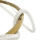kelvo® GLOW 61661 Μοντέρνο Κρεμαστό Φωτιστικό Οροφής LED 100W 10000lm 360° AC 220-240V IP20 Ρυθμιζόμενο Λευκό CCT με Χειριστήριο από 2700K έως 6000K Dimmable - Lumileds SMD Chip - Χρυσό Πλατίνα & Λευκό Νήμα - Μ150 x Π150 x Υ100cm - 3 Χρόνια Εγγύηση kelvo® GLOW 61661 Μοντέρνο Κρεμαστό Φωτιστικό Οροφής LED 100W 10000lm 360° AC 220-240V IP20 Ρυθμιζόμενο Λευκό CCT με Χειριστήριο από 2700K έως 6000K Dimmable - Lumileds SMD Chip - Χρυσό Πλατίνα & Λευκό Νήμα - Μ150 x Π150 x Υ100cm - 3 Χρόνια Εγγύηση