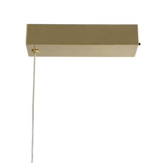 kelvo® GLOW 61662 Μοντέρνο Κρεμαστό Φωτιστικό Οροφής LED 34W 3400lm 360° AC 220-240V IP20 Ρυθμιζόμενο Λευκό CCT με Χειριστήριο από 2700K έως 6000K Dimmable - Lumileds SMD Chip - Χρυσό Πλατίνα & Λευκό Νήμα - Μ120 x Π35 x Υ50cm - 3 Χρόνια Εγγύηση kelvo® GLOW 61662 Μοντέρνο Κρεμαστό Φωτιστικό Οροφής LED 34W 3400lm 360° AC 220-240V IP20 Ρυθμιζόμενο Λευκό CCT με Χειριστήριο από 2700K έως 6000K Dimmable - Lumileds SMD Chip - Χρυσό Πλατίνα & Λευκό Νήμα - Μ120 x Π35 x Υ50cm - 3 Χρόνια Εγγύηση