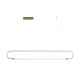 kelvo® GLOW 61664 Μοντέρνο Κρεμαστό Φωτιστικό Οροφής LED 15W 1500lm 360° AC 220-240V IP20 Ρυθμιζόμενο Λευκό CCT με Χειριστήριο από 2700K έως 6000K Dimmable - Lumileds SMD Chip - Χρυσό Πλατίνα & Λευκό Νήμα - Μ120 x Π3 x Υ25cm - 3 Χρόνια Εγγύηση kelvo® GLOW 61664 Μοντέρνο Κρεμαστό Φωτιστικό Οροφής LED 15W 1500lm 360° AC 220-240V IP20 Ρυθμιζόμενο Λευκό CCT με Χειριστήριο από 2700K έως 6000K Dimmable - Lumileds SMD Chip - Χρυσό Πλατίνα & Λευκό Νήμα - Μ120 x Π3 x Υ25cm - 3 Χρόνια Εγγύηση