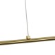 kelvo® GLOW 61664 Μοντέρνο Κρεμαστό Φωτιστικό Οροφής LED 15W 1500lm 360° AC 220-240V IP20 Ρυθμιζόμενο Λευκό CCT με Χειριστήριο από 2700K έως 6000K Dimmable - Lumileds SMD Chip - Χρυσό Πλατίνα & Λευκό Νήμα - Μ120 x Π3 x Υ25cm - 3 Χρόνια Εγγύηση kelvo® GLOW 61664 Μοντέρνο Κρεμαστό Φωτιστικό Οροφής LED 15W 1500lm 360° AC 220-240V IP20 Ρυθμιζόμενο Λευκό CCT με Χειριστήριο από 2700K έως 6000K Dimmable - Lumileds SMD Chip - Χρυσό Πλατίνα & Λευκό Νήμα - Μ120 x Π3 x Υ25cm - 3 Χρόνια Εγγύηση