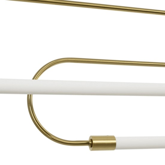 kelvo® GLOW 61665 Μοντέρνο Κρεμαστό Φωτιστικό Οροφής LED 28W 2800lm 360° AC 220-240V IP20 Ρυθμιζόμενο Λευκό CCT με Χειριστήριο από 2700K έως 6000K Dimmable - Lumileds SMD Chip - Χρυσό Πλατίνα & Λευκό Νήμα - Μ160 x Π3 x Υ25cm - 3 Χρόνια Εγγύηση kelvo® GLOW 61665 Μοντέρνο Κρεμαστό Φωτιστικό Οροφής LED 28W 2800lm 360° AC 220-240V IP20 Ρυθμιζόμενο Λευκό CCT με Χειριστήριο από 2700K έως 6000K Dimmable - Lumileds SMD Chip - Χρυσό Πλατίνα & Λευκό Νήμα - Μ160 x Π3 x Υ25cm - 3 Χρόνια Εγγύηση