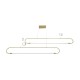 kelvo® GLOW 61665 Μοντέρνο Κρεμαστό Φωτιστικό Οροφής LED 28W 2800lm 360° AC 220-240V IP20 Ρυθμιζόμενο Λευκό CCT με Χειριστήριο από 2700K έως 6000K Dimmable - Lumileds SMD Chip - Χρυσό Πλατίνα & Λευκό Νήμα - Μ160 x Π3 x Υ25cm - 3 Χρόνια Εγγύηση kelvo® GLOW 61665 Μοντέρνο Κρεμαστό Φωτιστικό Οροφής LED 28W 2800lm 360° AC 220-240V IP20 Ρυθμιζόμενο Λευκό CCT με Χειριστήριο από 2700K έως 6000K Dimmable - Lumileds SMD Chip - Χρυσό Πλατίνα & Λευκό Νήμα - Μ160 x Π3 x Υ25cm - 3 Χρόνια Εγγύηση