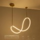 kelvo® GLOW 61667 Μοντέρνο Κρεμαστό Φωτιστικό Οροφής LED 34W 3400lm 360° AC 220-240V IP20 Ρυθμιζόμενο Λευκό CCT με Χειριστήριο από 2700K έως 6000K Dimmable - Lumileds SMD Chip - Χρυσό Πλατίνα & Λευκό Νήμα - Μ120 x Π120 x Υ60cm - 3 Χρόνια Εγγύηση