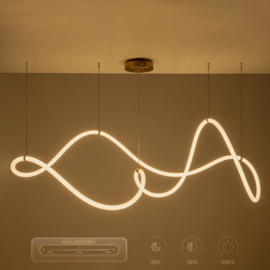 kelvo® GLOW 61668 Μοντέρνο Κρεμαστό Φωτιστικό Οροφής LED 65W 6500lm 360° AC 220-240V IP20 Ρυθμιζόμενο Λευκό CCT με Χειριστήριο από 2700K έως 6000K Dimmable - Lumileds SMD Chip - Χρυσό Πλατίνα & Λευκό Νήμα - Μ150 x Π150 x Υ80cm - 3 Χρόνια Εγγύηση kelvo® GLOW 61668 Μοντέρνο Κρεμαστό Φωτιστικό Οροφής LED 65W 6500lm 360° AC 220-240V IP20 Ρυθμιζόμενο Λευκό CCT με Χειριστήριο από 2700K έως 6000K Dimmable - Lumileds SMD Chip - Χρυσό Πλατίνα & Λευκό Νήμα - Μ150 x Π150 x Υ80cm - 3 Χρόνια Εγγύηση