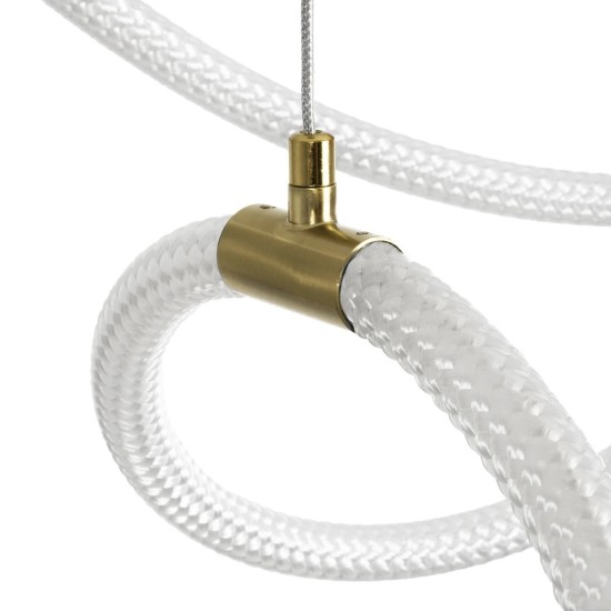 kelvo® GLOW 61668 Μοντέρνο Κρεμαστό Φωτιστικό Οροφής LED 65W 6500lm 360° AC 220-240V IP20 Ρυθμιζόμενο Λευκό CCT με Χειριστήριο από 2700K έως 6000K Dimmable - Lumileds SMD Chip - Χρυσό Πλατίνα & Λευκό Νήμα - Μ150 x Π150 x Υ80cm - 3 Χρόνια Εγγύηση kelvo® GLOW 61668 Μοντέρνο Κρεμαστό Φωτιστικό Οροφής LED 65W 6500lm 360° AC 220-240V IP20 Ρυθμιζόμενο Λευκό CCT με Χειριστήριο από 2700K έως 6000K Dimmable - Lumileds SMD Chip - Χρυσό Πλατίνα & Λευκό Νήμα - Μ150 x Π150 x Υ80cm - 3 Χρόνια Εγγύηση