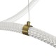 kelvo® GLOW 61668 Μοντέρνο Κρεμαστό Φωτιστικό Οροφής LED 65W 6500lm 360° AC 220-240V IP20 Ρυθμιζόμενο Λευκό CCT με Χειριστήριο από 2700K έως 6000K Dimmable - Lumileds SMD Chip - Χρυσό Πλατίνα & Λευκό Νήμα - Μ150 x Π150 x Υ80cm - 3 Χρόνια Εγγύηση kelvo® GLOW 61668 Μοντέρνο Κρεμαστό Φωτιστικό Οροφής LED 65W 6500lm 360° AC 220-240V IP20 Ρυθμιζόμενο Λευκό CCT με Χειριστήριο από 2700K έως 6000K Dimmable - Lumileds SMD Chip - Χρυσό Πλατίνα & Λευκό Νήμα - Μ150 x Π150 x Υ80cm - 3 Χρόνια Εγγύηση